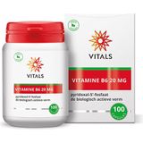 Vitals - Vitamine B6 - 20 mg - 100 Capsules - pyridoxal-5’-fosfaat, de biologisch actieve vorm