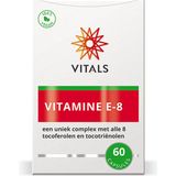 Vitals - Vitamine E-8 - 60 Softgels - een uniek complex met alle 8 tocoferolen en tocotriënolen
