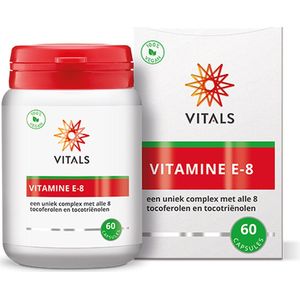 Vitals - Vitamine E-8 - 60 Softgels - een uniek complex met alle 8 tocoferolen en tocotriënolen