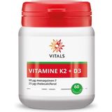 Vitals Vitamine k2 90 mcg vitamine d3 25 mcg 60 capsules