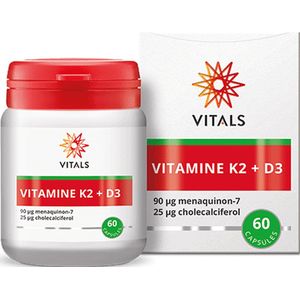 Vitals Vitamine k2 90 mcg vitamine d3 25 mcg 60 capsules