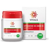 Vitals - Vitamine D3 - 3000IE - 100 Softgels - de meest effectieve vorm van vitamine D
