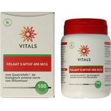 Vitals - Folaat 5-MTHF - 400 mcg - 100 capsules - met Quatrefolic®, de biologisch actieve vorm van foliumzuur