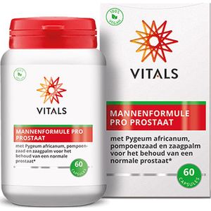 Vitals - Mannenformule Pro Prostaat - 60 Capsules - Een complete formule voor het behoud van een normale prostaat