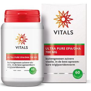 Vitals - Ultra Pure EPA/DHA 700 mg - buitengewoon zuivere visolie, in de best opneembare triglyceridenvorm