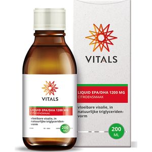 Vitals - Liquid EPA/DHA 1200 mg - Vloeibare visolie in natuurlijke triglyceridenvorm