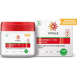 Vitals Vitamine C + D3 gummies (120 st)