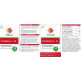 Vitals Vitamine K2 + D3 60 softgels - Een ideaal duo met een sterke synergetische werking