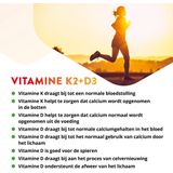 Vitals Vitamine K2 + D3 60 softgels - Een ideaal duo met een sterke synergetische werking
