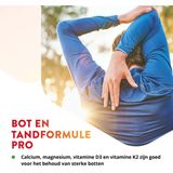 Vitals Bot- en tandformule pro - 60 tabletten. Met calcium, magnesium, vitamine D3, vitamine K2 en silicium
