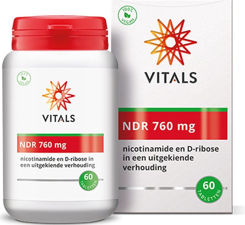 Vitals NDR 760mg - 60 Tabletten - Nicotinamide en D-ribose in een uitgekiende verhouding
