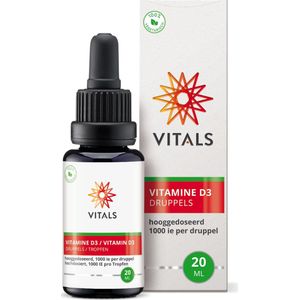 Vitals - Vitamine D3 - Druppels - 25 µg per Druppel