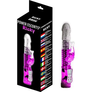 Power Escorts Ricky G Spot Vibrator - Tarzan Vibrator - Rabbit - Paars