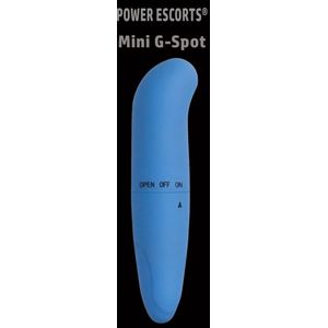 Power Escorts Mini G Spot Vibrator - 12 cm - Blauw