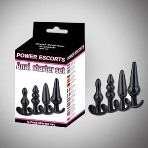 Power Escorts - Anal Starter Set - 4-Pack - BR70 - Zwart