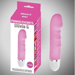 Vibrators Voor Vrouwen – Tarzan Vibrator – Clitoris En G-spot Stimulator – Duo-Vibrator - Power Escorts - Olivia G - G Spot Vibrator - 16,5 cm - 10-Speed - BR82 - Roze - gave Cadeaubox