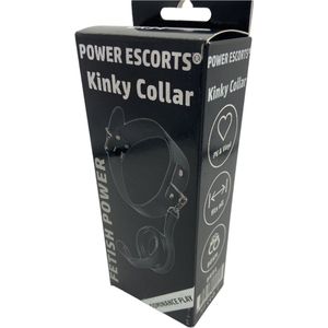 Power Escorts - Fetish Power - Kinky Collar - Halsband BDSM - BR94 - Zwart