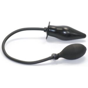 Aphrodisia - Oppompbare Plug - Anaal Plug - Buttplug - Anal plug met pomp -  Pumpup -  Play Plug - Zwart - gave Cadeaubox