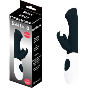 Power Escorts Bella G – Zwarte G spot & Klitoris Vibrator - 10 Funktie