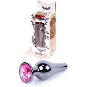 Bossoftoys - Buttplug - Donker zilver - anaal - Roze - 64-00053 - gave cadeaubox