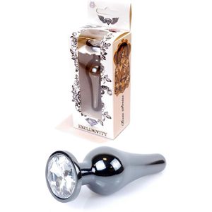 Bossoftoys - Buttplug - Donker zilver - anaal - Wit - 64-00057 - gave cadeaubox