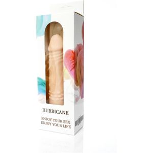 Bossoftoys - Hurricane - Realistische vibrator - Cyber leather - Extra speciaal flexibel materiaal - beige - 18,5 cm - 44-00001