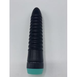 Mega prijs Deal - Hydas - Vette Ribbel Vibrator - Zwart - Bestseller vibrator - vet formaat - ca 19cm lengte en dia van 4 cm - voor echt gevoel - Stevig materiaal - Neutrale Verpakking - art 934