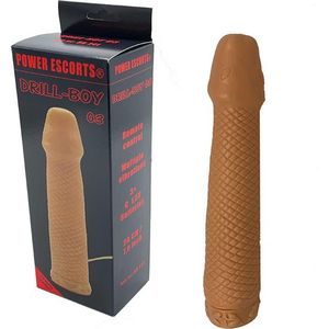 Power Escort - Drill-Boy - Remote Control - Multiple Vibrations - Beige - 20cm - BR241