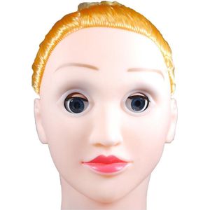 Power Escorts - Realistische Opblaaspop - Lijkt Net Echt - Realistische Gezicht en Haar - 3D pop - 3 Gaten - Vibrerende pop