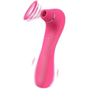 Luchtdrukvibrator - Paars - 22-00013-1  - Paars dus geen Roze - Air Pressure Vibrator - Waterproof - Air Sucker - Oral Sucker -Big Size - Clitoral Stimulator/Massager - Stylish - 10 Modes - Rechargeable