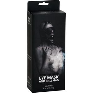 Argus Ball Gag With Eye Mask - Mond Knevel en Masker - AF 001010