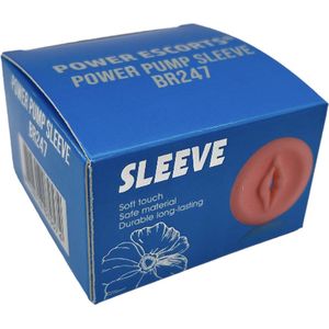 Power Escort Pussy Penis Sleeve Voor Penis Pomp - Silicone - Huidskleur