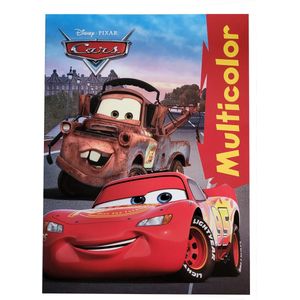 Multicolor - Disney Pixar Cars - 32 Pagina's - 17 Kleurplaten en 17 Voorbeelden - Kleurboek voor Kinderen - Uitermate Geschikt voor Kleurpotloden en Wasco