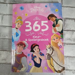 22710 Disney Princess 365 Kleur- & Spelletjesboek Roze