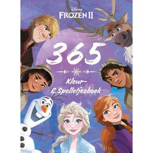 Disney Frozen Kleur en Spelletjesboek - 365 Activiteiten - Voor Vakantie - A4 Formaat