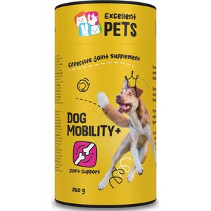 Excellent Pets Dog Mobility Plus 750 gr - Honden supplementen - Gewrichten Hond - Glucosamine, Visolie, MSM - Ter ondersteuning van de pezen, kraakbeen, banden en gewrichten