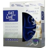 H.A.C. Eat Slow anti schrokbak Tumble Feeder Blauw