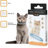 Knock Pest Control Vlooienband - Tekenband – 100% Natuurlijke vlooienbestrijding - Zonder schadelijke pesticiden of gif – Effectief tot 4 maanden – Regen- en waterbestendig - Geschikt voor katten – 35 cm