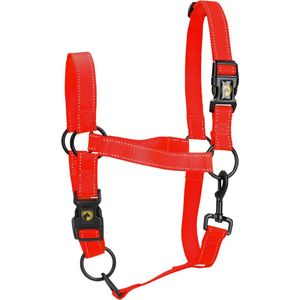 Excellent Horse - XS - Premium Essential Halster - Reflecterend halster voor paard - Geschikt voor paarden - Rood