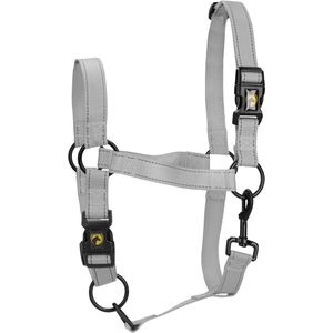 Excellent Horse - M - Premium Essential Halster - Reflecterend halster voor paard - Geschikt voor paarden - Grijs