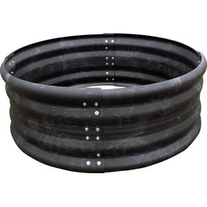 Ok-Plast Hooi Ring Feeder - Ø 180 cm - Hooidispenser - Voerbak Paard - Voerton - Hooiring - Tegen Verspillingen - Zwart