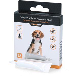 Knock Pest Control Vlooienpipet – Tekenpipet – anti-vlooien - Geschikt voor honden van 5 tot 15 kg – Gifvrij – Regen- en waterbestendig – Tot 1 maand werkzaam – 4 x 2 ml
