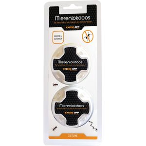 Knock Pest Control Mierenlokdoos - 2 stuks - Anti mieren - Mierengif - Mieren bestrijden - Voor Binnen en Buiten - Effectieve werking tot 3 maanden - Mierenbestrijding