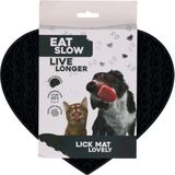 Eat Slow Live Longer Lick Mat Lovely Grey