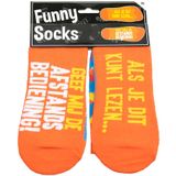 Paper Dreams - Funny Socks - Sokken - Oranje Blauw Geel - 1 Paar