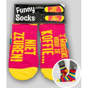 Sokken - Voor de koffie niet zeuren - Funny socks