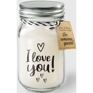 Black & White geurkaars - I love you