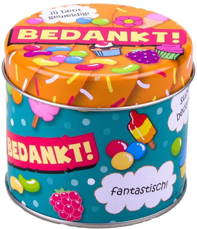 Paperdreams - Snoepblikje - Bedankt - Multi - Metaal