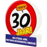 Verjaardagskaart 30 Jaar Verkeersbord 16,5cm