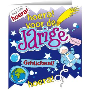 Verjaardagskaart Jarige Cartoon 16,5cm